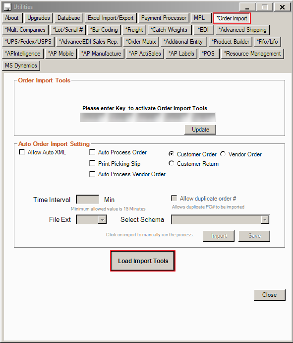 Automatically importing Orders