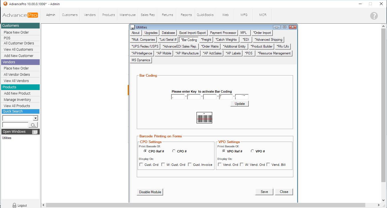 HOW TO ACTIVATE AND USE BARCODE SCANNER MODULE